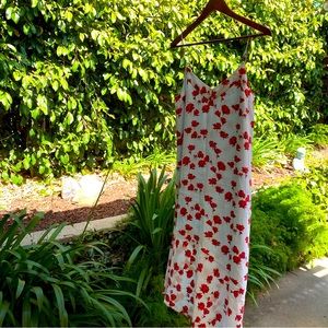 NWOT Equipment Silk Baby Blue Floral Midi Dress M